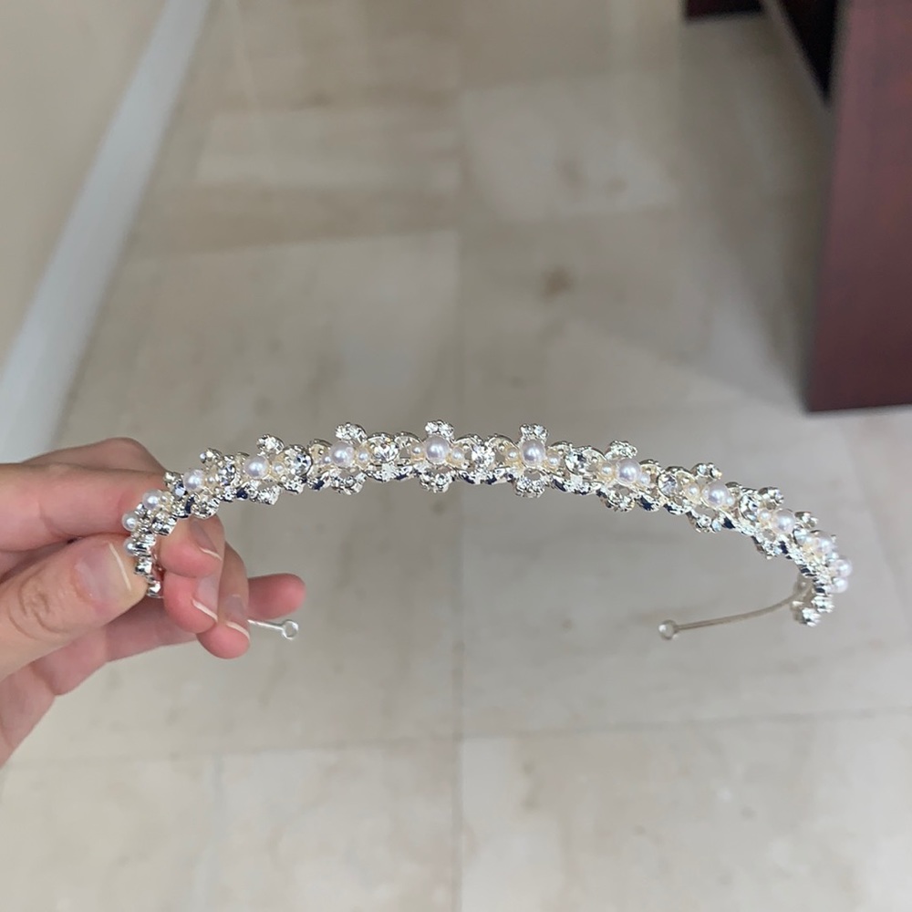Pearl and Crystal Bridal Headband